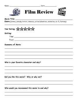 How to write movie revie