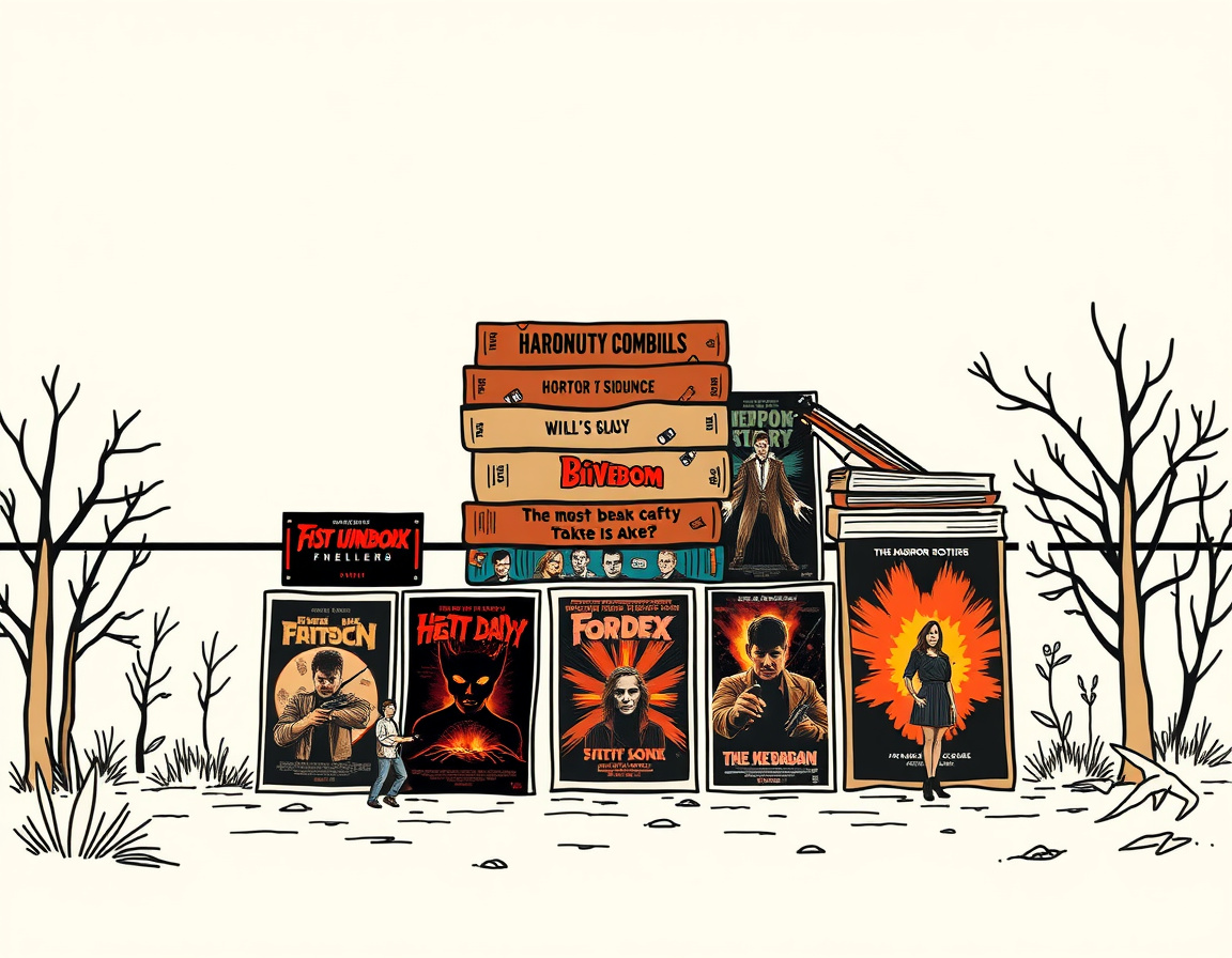 Horror movie franchise films displayed showing original versus highest-rated installment